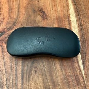 Ray-Ban Hardshell Glasses Case Black with Dust Cloth NWOT Unisex